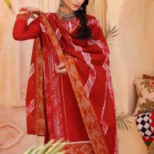 2PC Unstitched Printed Lawn Shirt With Printed Lawn Dupatta Org TL-378