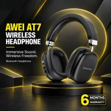 AWEI AT7 Wireless Over-Ear Bluetooth Headphones
