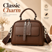 Huinian XR998-80 High-End Women’s Large Capacity Commuting Handbag