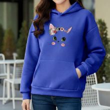 Premium Comfortable Printed Ladies Winter Hoodie