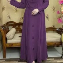 Dubai cherry fabric Tasfiya button borka for women//without hijab only borka